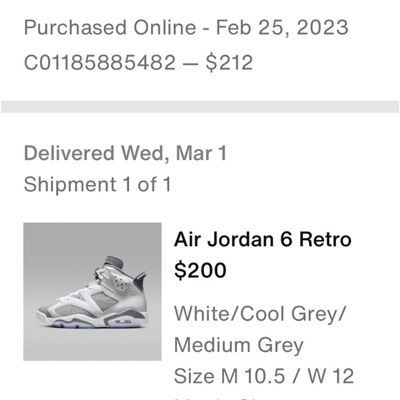 Air Jordan 6 cool grey - Picture 10 of 10
